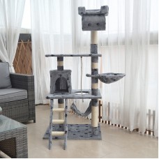 Multi-Level Paw Print Cat Climbing Tree